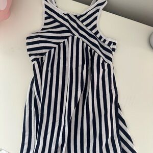 Nautica Kids Dress - Navy and White Stripes